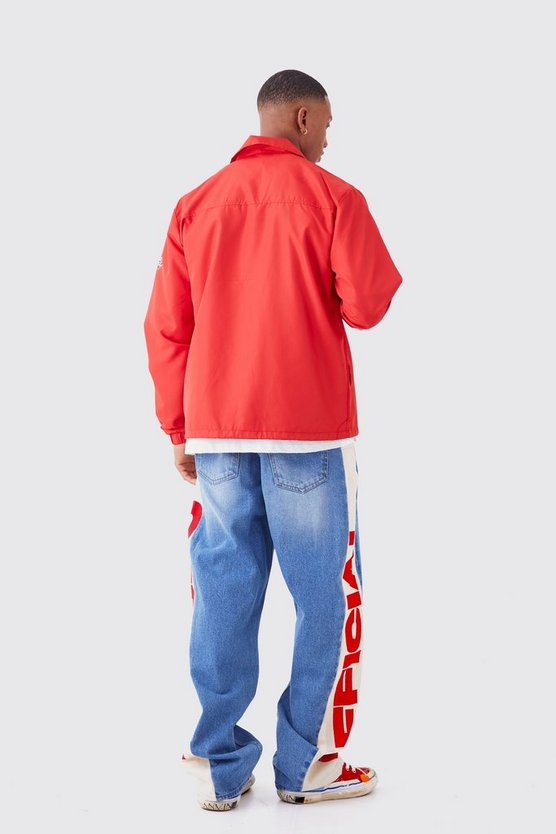 Nylon Coach-Jacke mit Aufnäher