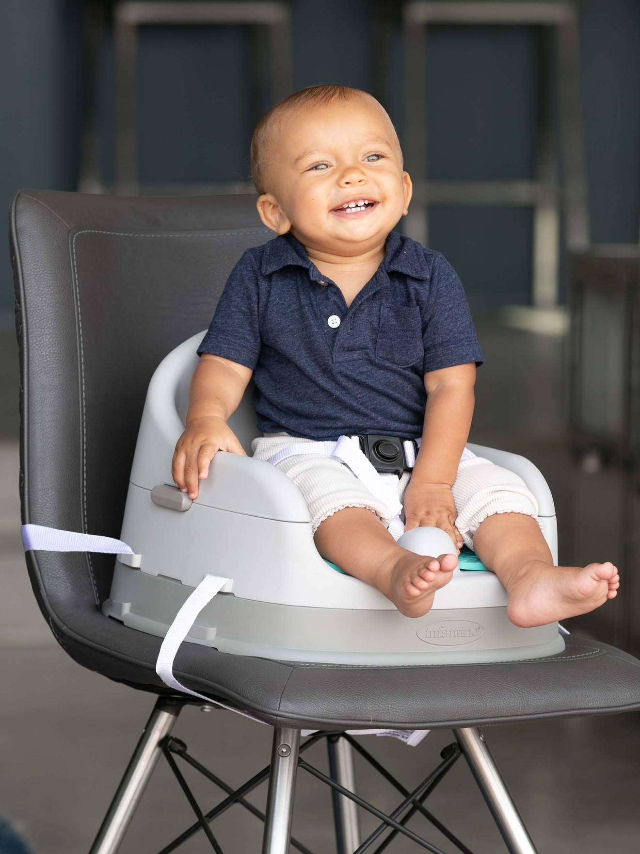 Infantino Kinder 4-in-1-Sitzerhöhung COMBO DUO INFANTINO - grau