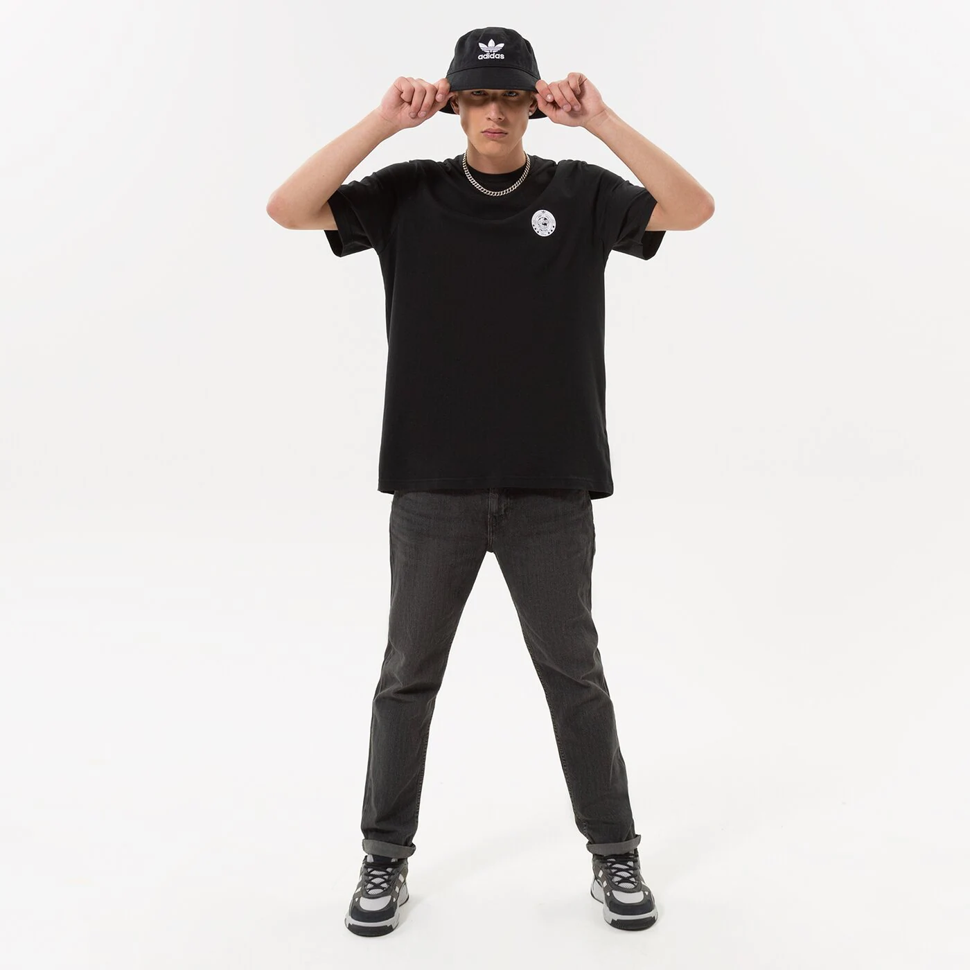 LEVI'S HOSE 502 TAPER HI BALL Schwarz
