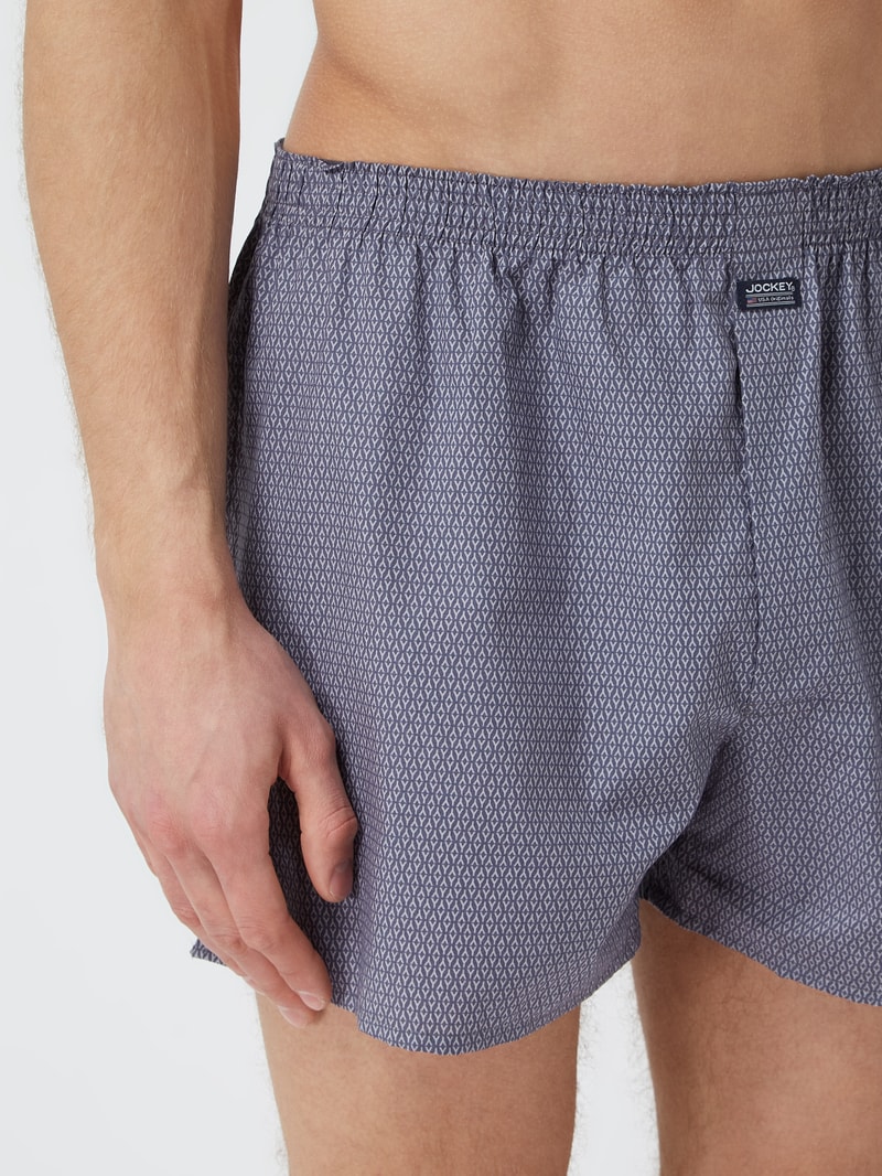 Boxershorts aus Baumwolle in blau