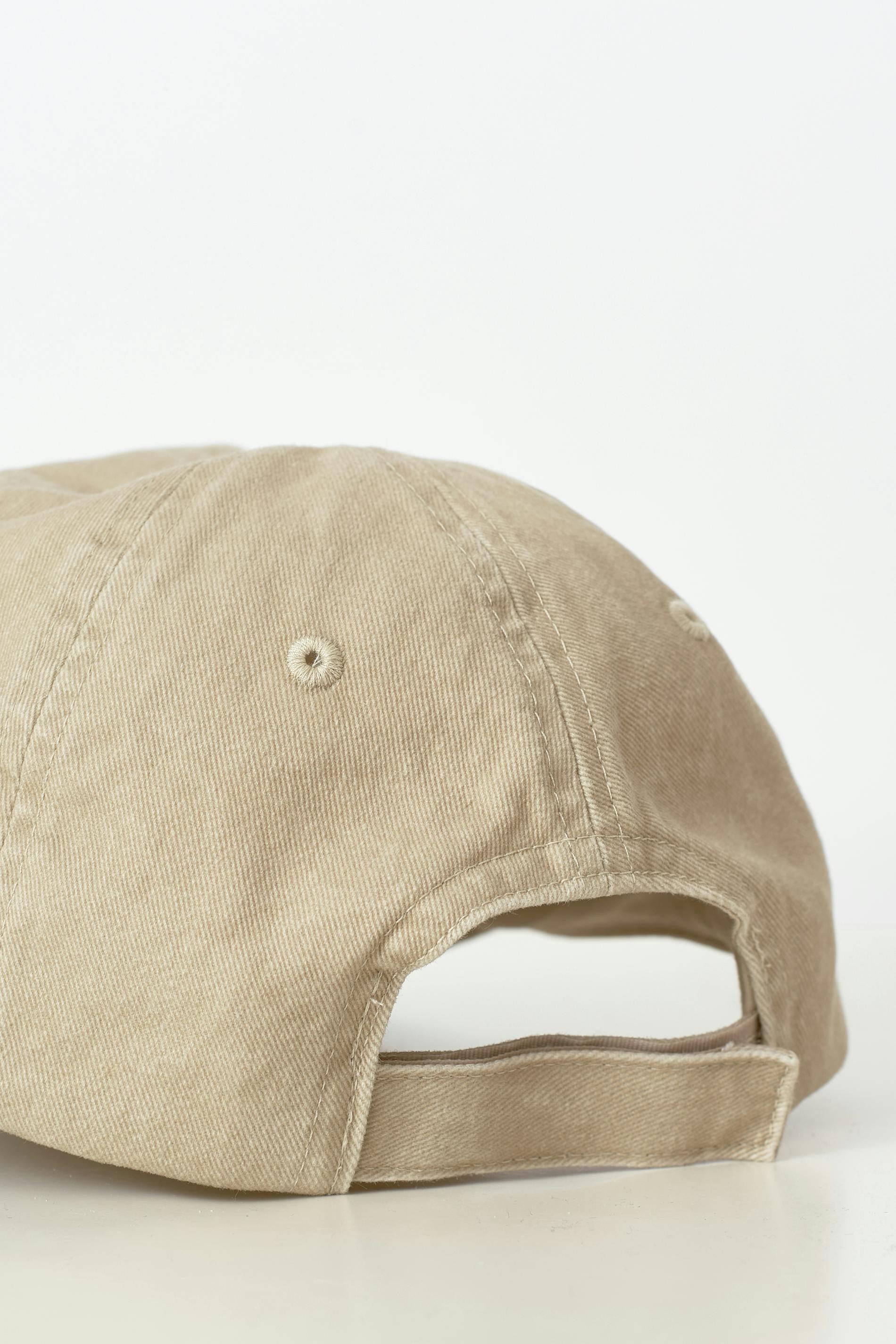 Washed cotton cap