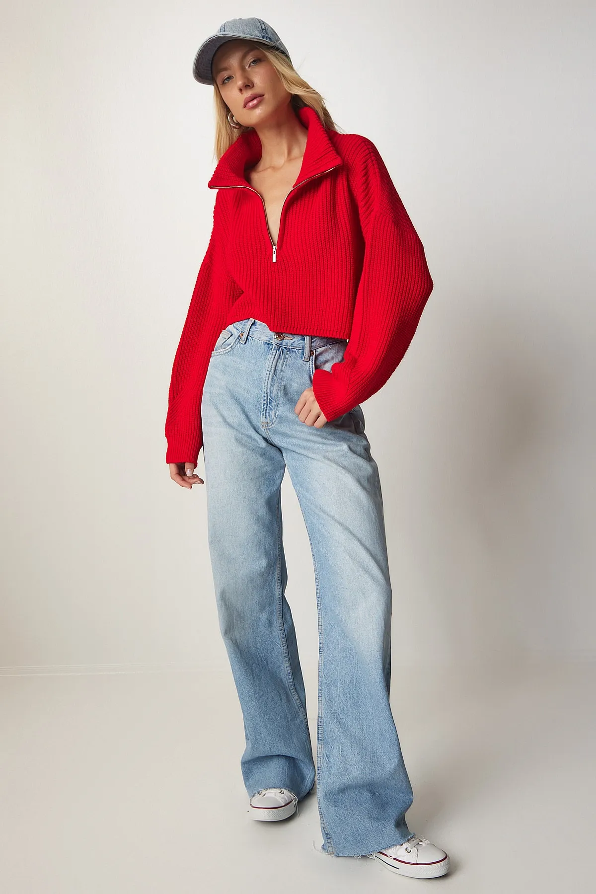 Happiness İstanbul  Pullover - Rot - Regular Fit