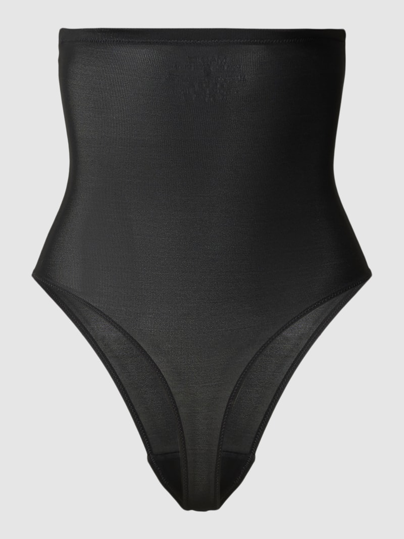 High Waist String mit Shape-Funktion in schwarz