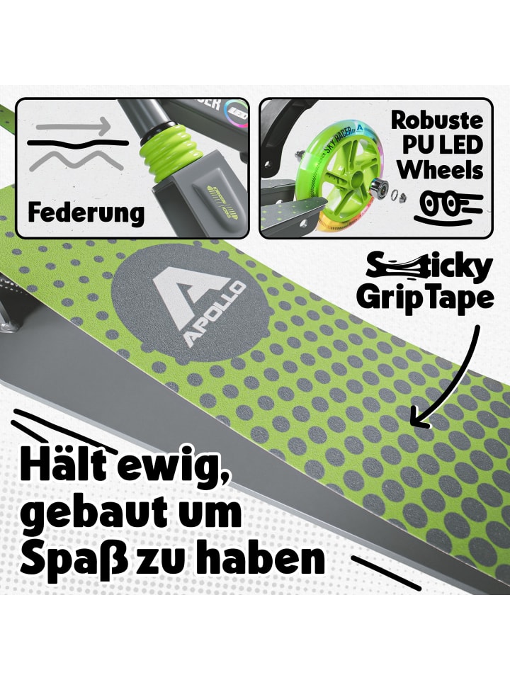 Apollo LED City Roller mit Federung 