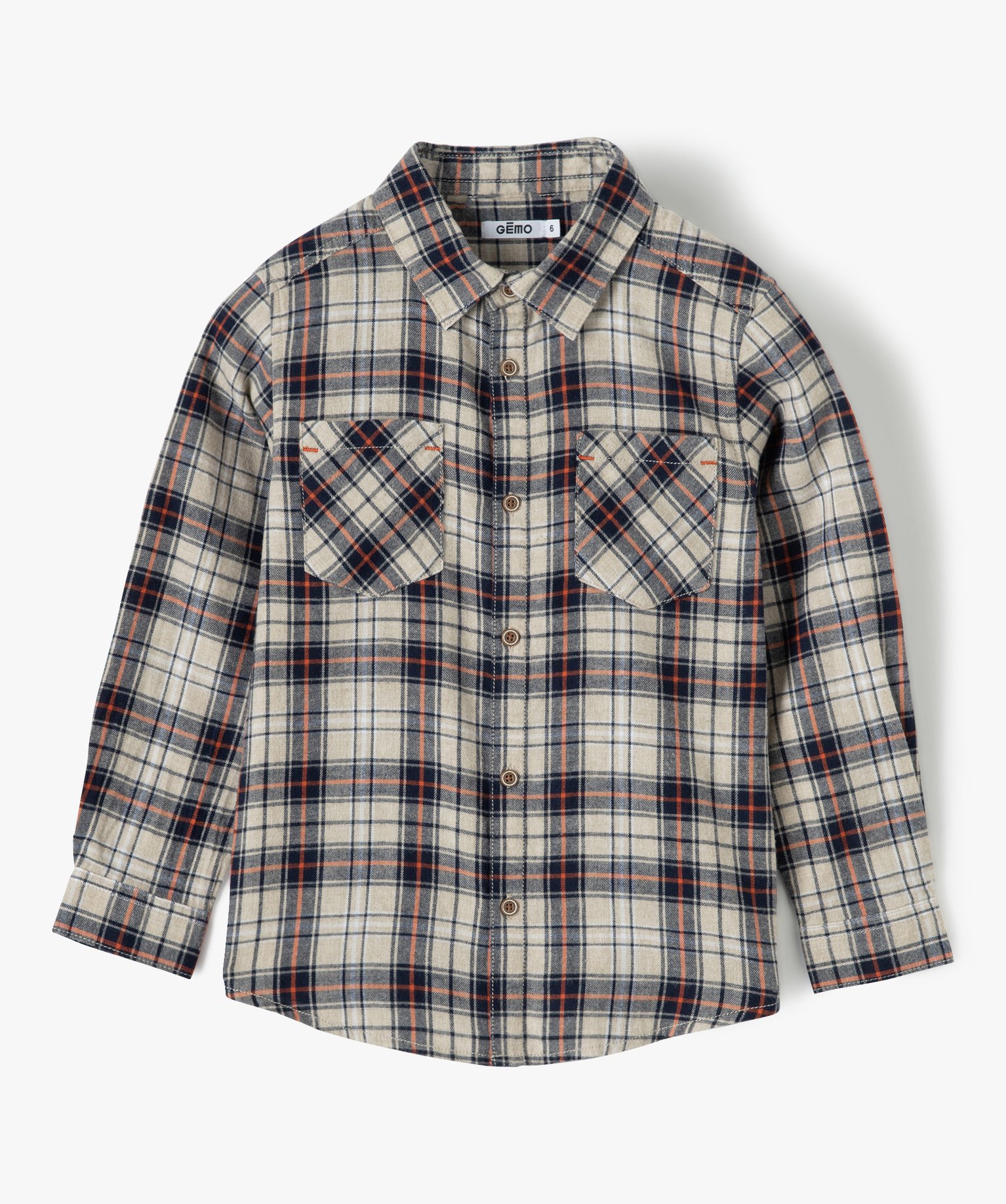 Chemise Garçon à carreaux 100% coton | GEMO