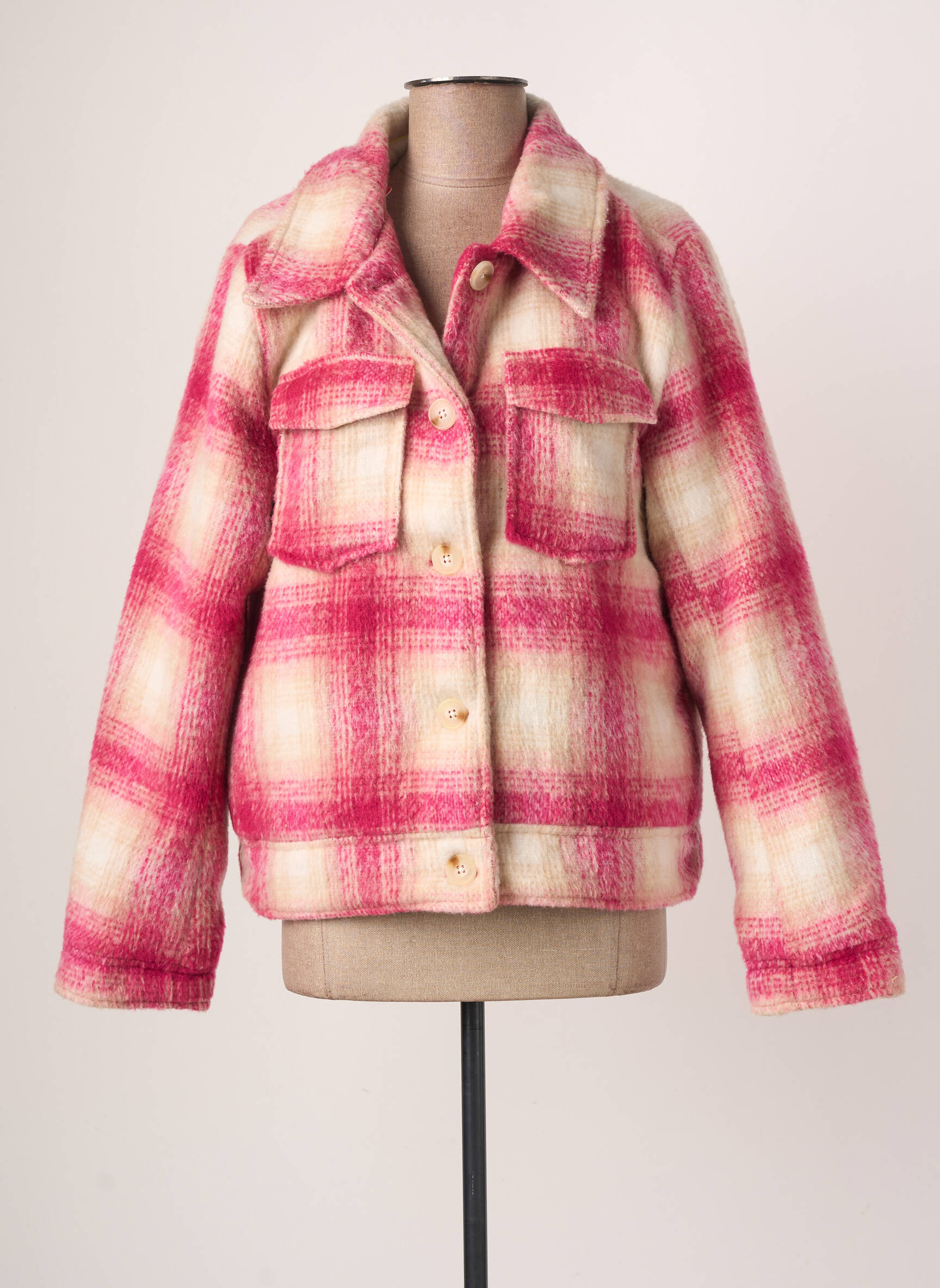 J Joy Manteaux Courts Femme couleur rose