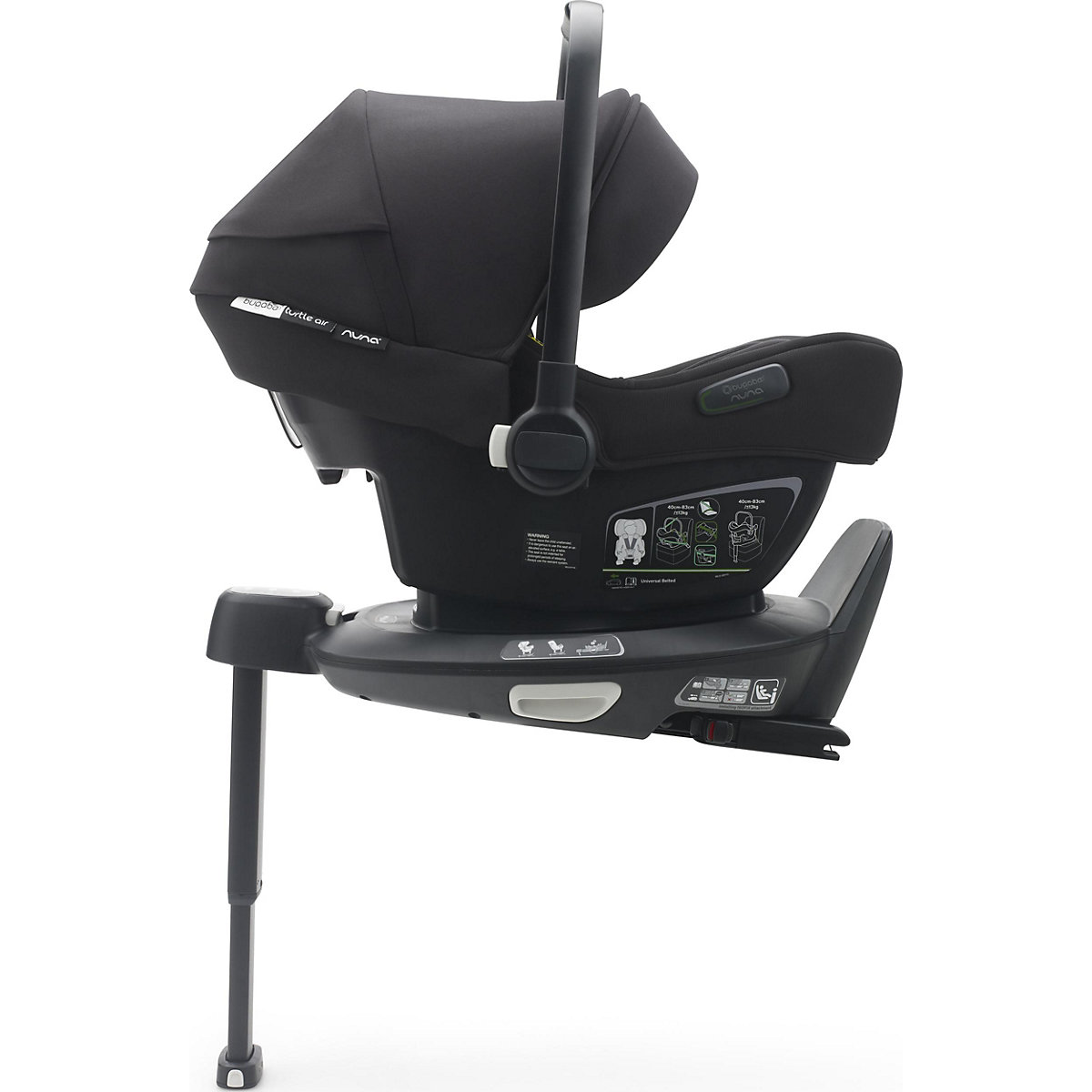 Babyschale Turtle Air by Nuna , schwarz
