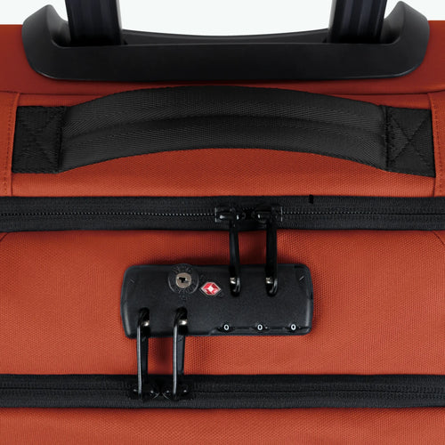 Kaikoura orange 2-wheel soft suitcase