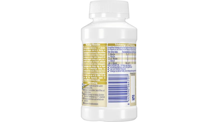 NESTLE BEBA SUPREME PRE Säuglingsanfangsnahrung von Geburt an 200 ml