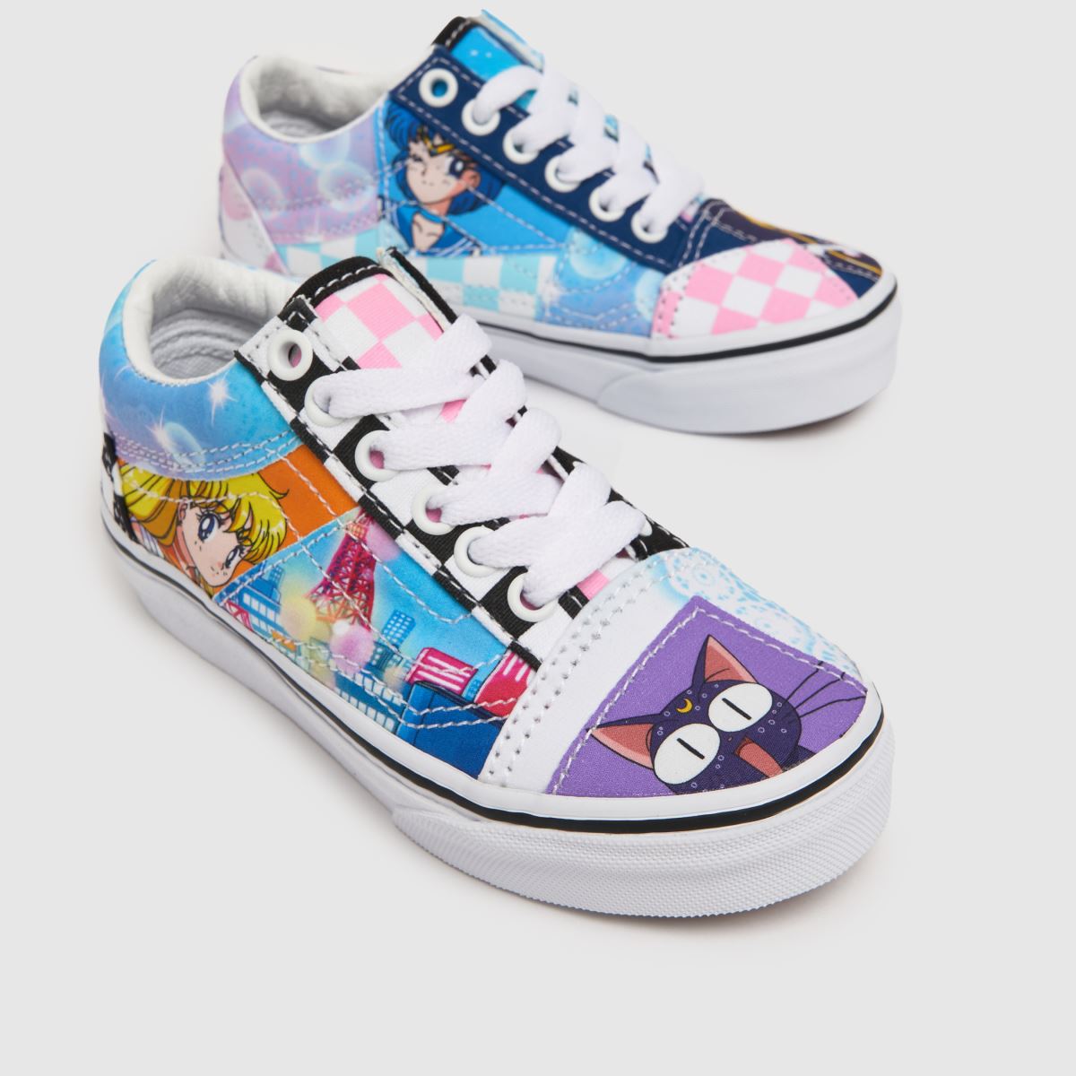 Vans multifärgade old skool sailor moon juniorsneakers
