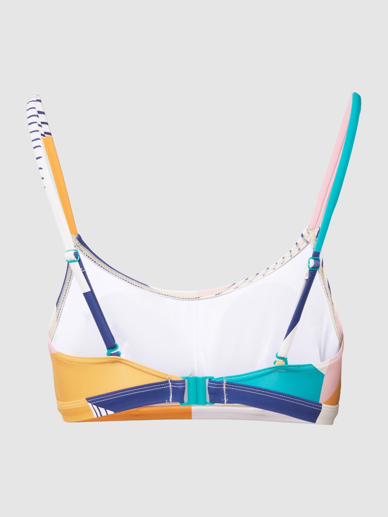 Bikini-Oberteil mit Allover-Muster in sand
