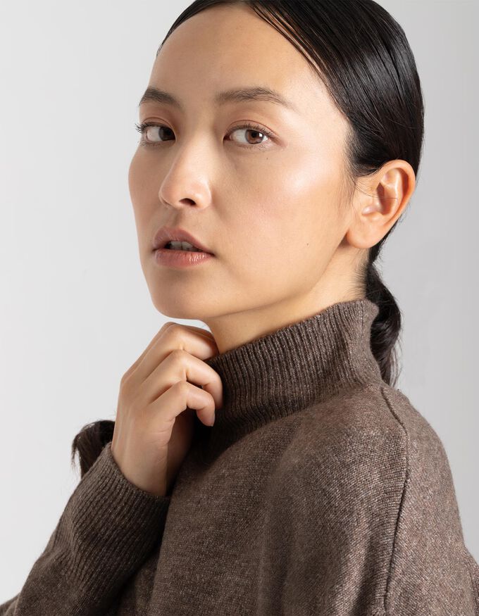 Damen Pullover - Stehkragen