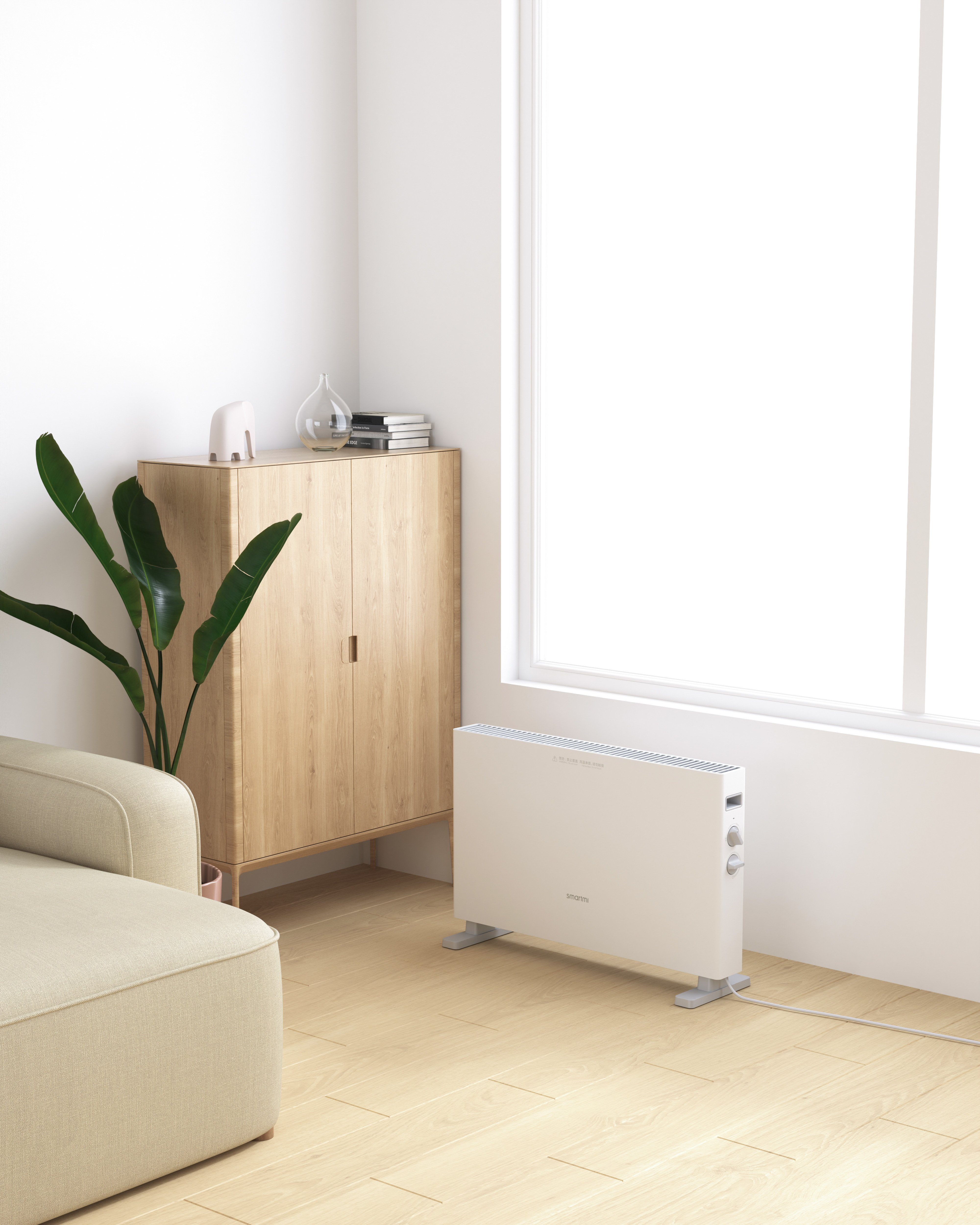 Xiaomi Elektro-Heizkörper, Smartmi 2200w 3 Heizstufen schnelle Hitze10-15 m²,Überhitzungsschutz