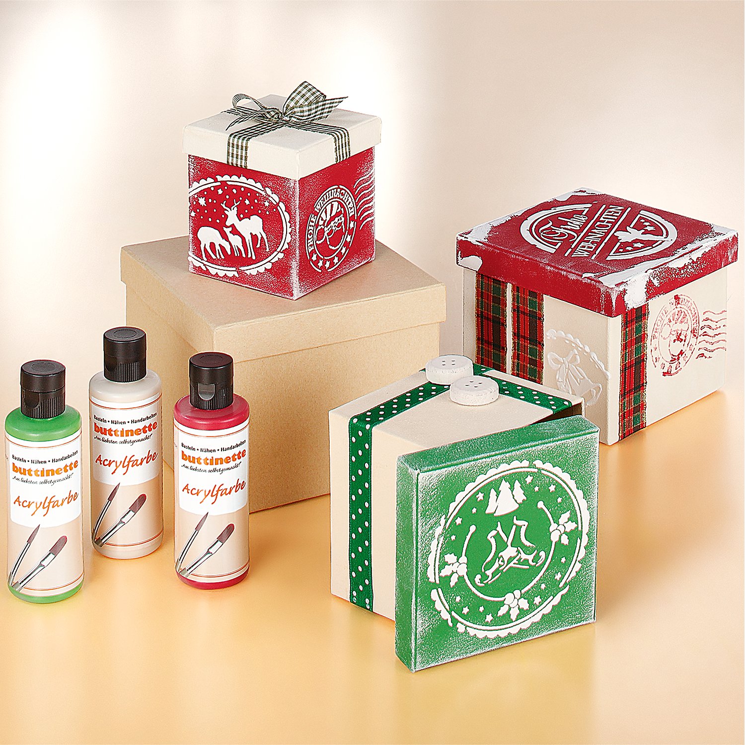 buttinette Acrylfarbe in verschiedenen Farbtönen, 80 ml