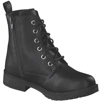 Puccetti Schnür Boots in schwarz