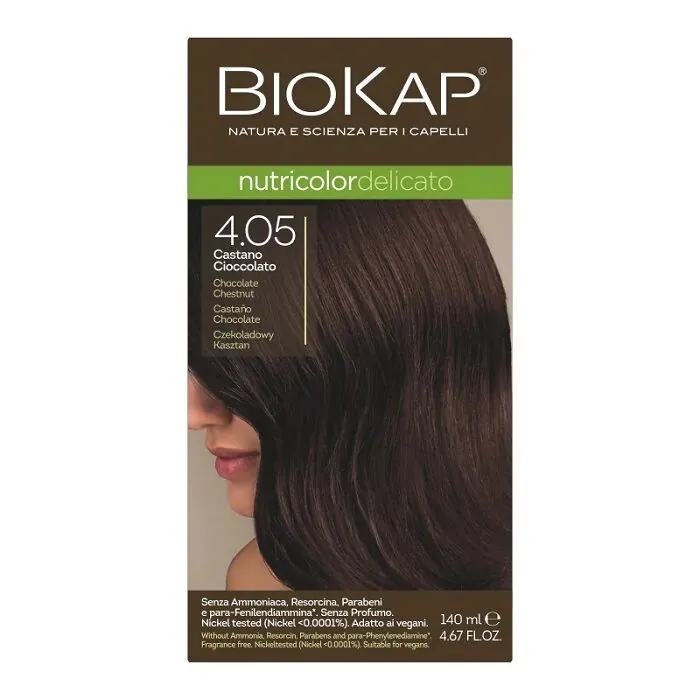 Βαφή μαλλιών Biokap Nutricolor Delicato, 4,05 Σοκολατένιο κάστανο