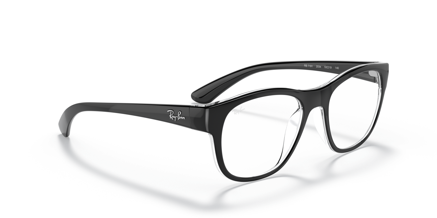 RB7191 OPTICS - Negru lucios pe transparent