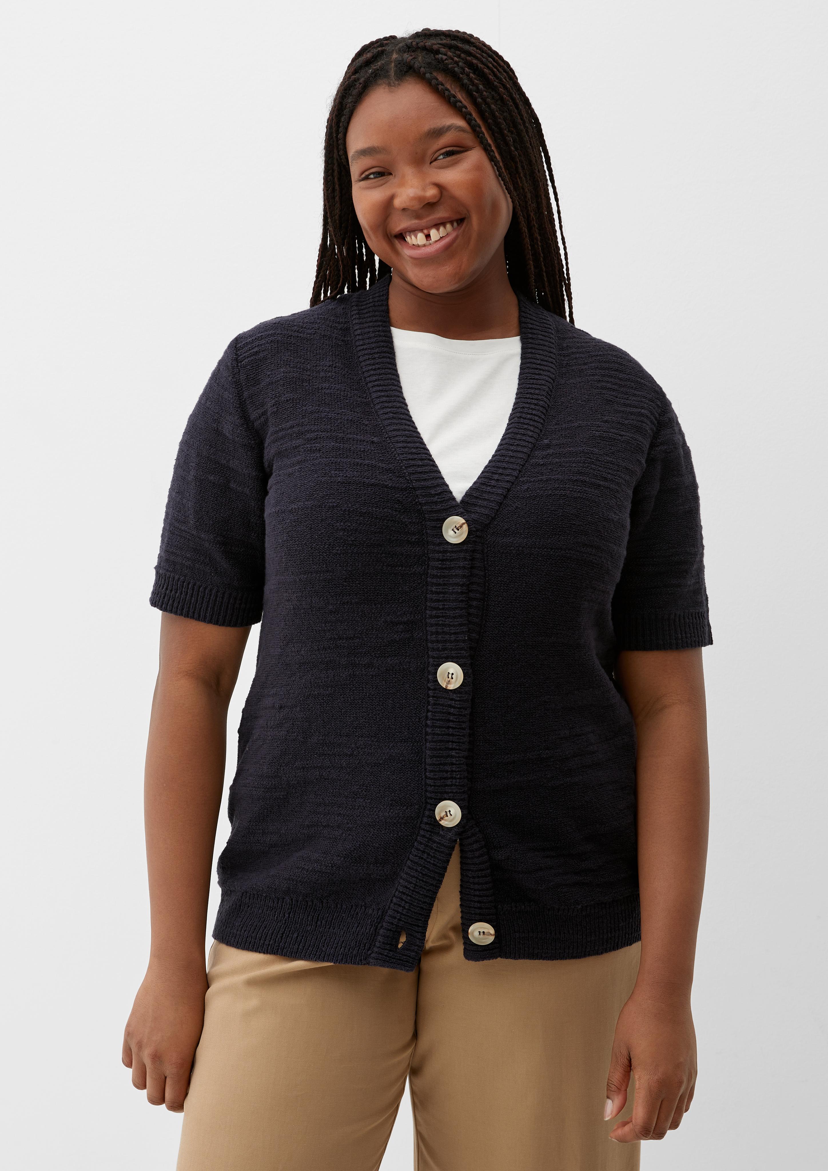 Strickjacke mit kurzem Ärmel  2133206-5976