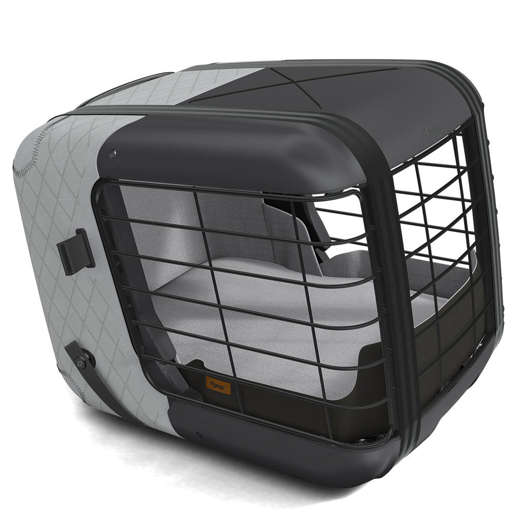 4pets Transportboxen & Gitterboxen 4pets Transportbox Caree cool grey