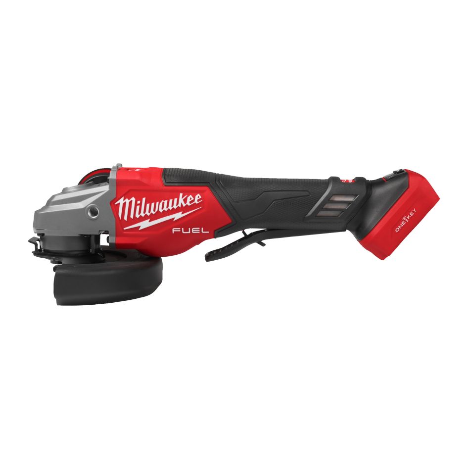 Milwaukee 4933493419 M18 FHSAGO125VXPDB2-0X Γωνιακός τροχός FUEL™ 125 mm με φρένο, μεταβλητή ταχύτητα και ONE-KEY™ 18 V χωρίς μπαταρία και φορτιστή σε HD-Box