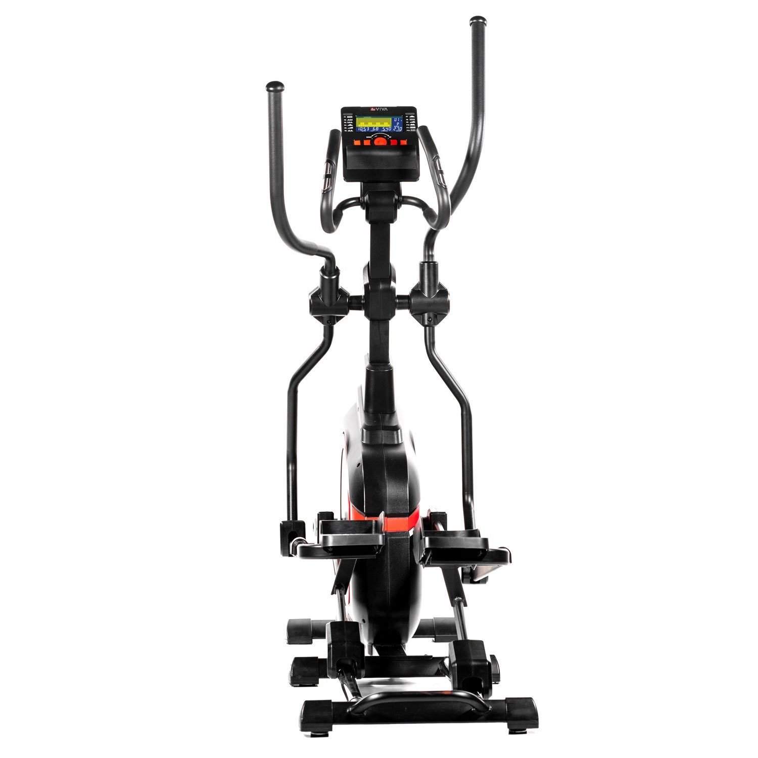 AsVIVA Ellipsentrainer-Ergometer AsVIVA E4 Pro Bluetooth, LED Display mit Tablet- bzw. Smartphonehalterung, App kompatibel