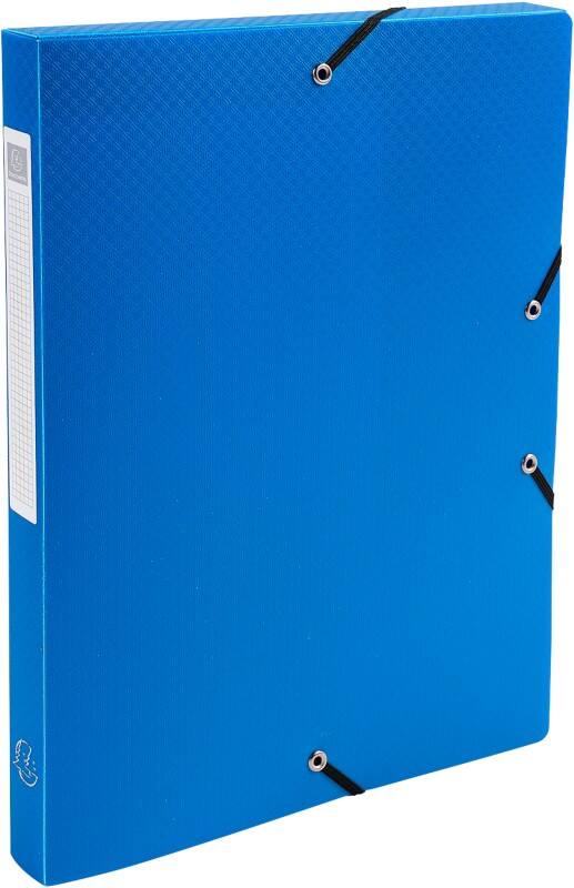 Exacompta Archivboxen 59682E DIN A4 Blau Polypropylen 25 x 33 cm 8 Stück