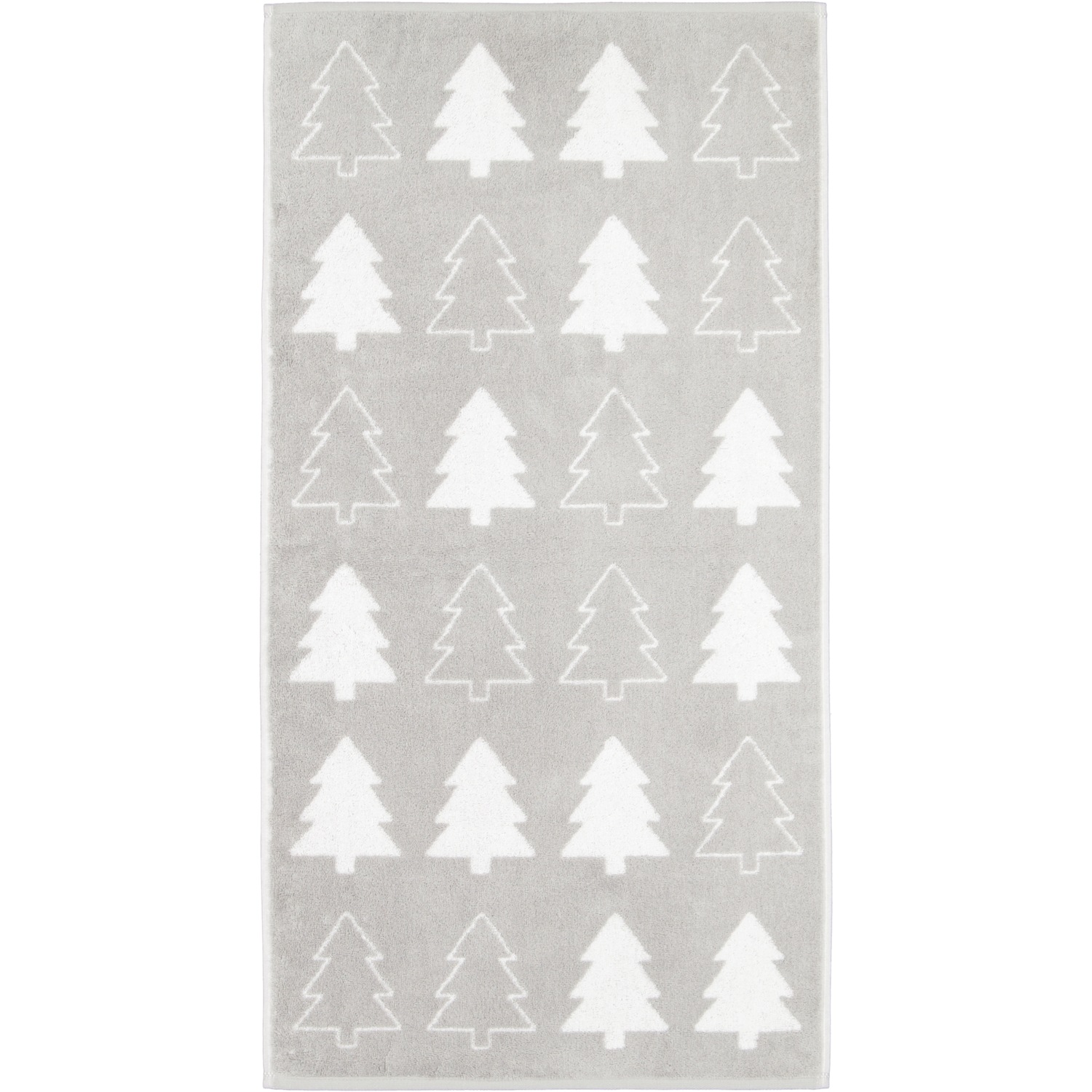 Cawö Handtücher Christmas Edition Tannenbäume 794 platin - 76