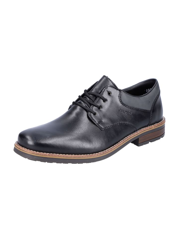 rieker Business Schnürschuhe in Schwarz günstig kaufen