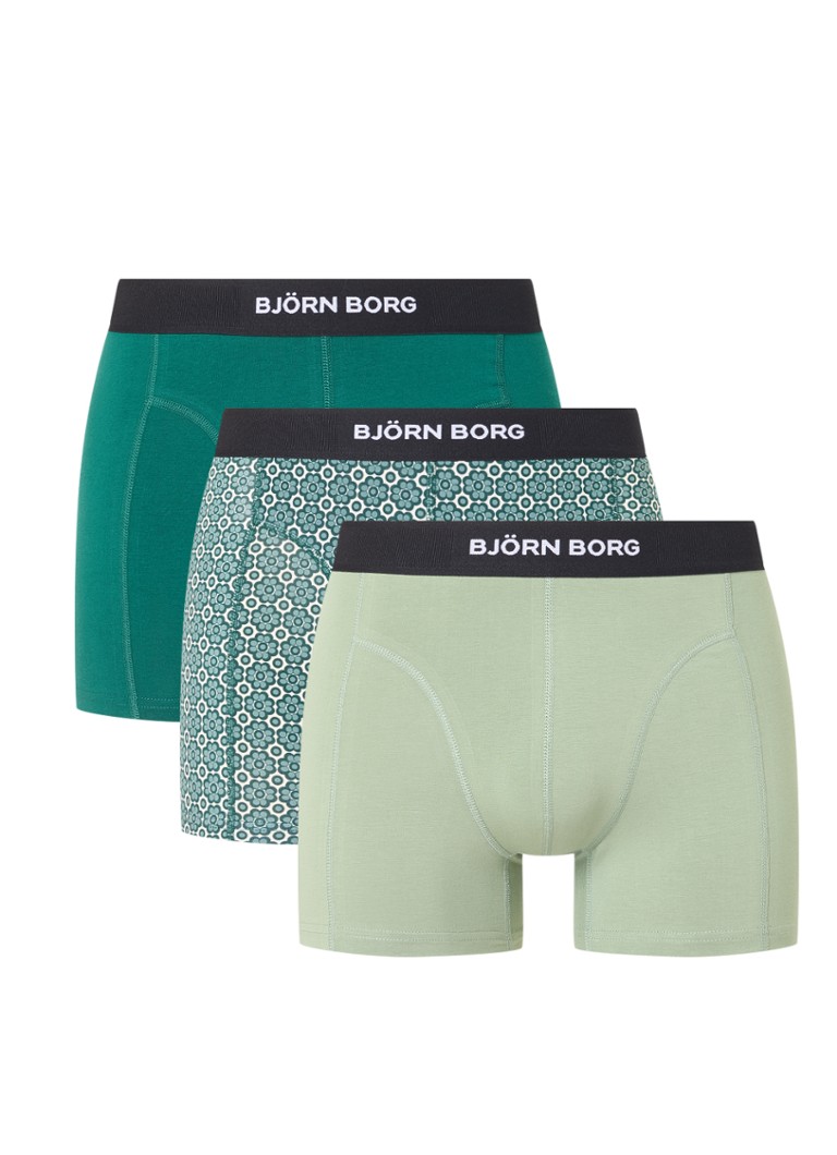 Boxerky Björn Borg s logem v balení po 3 kusech