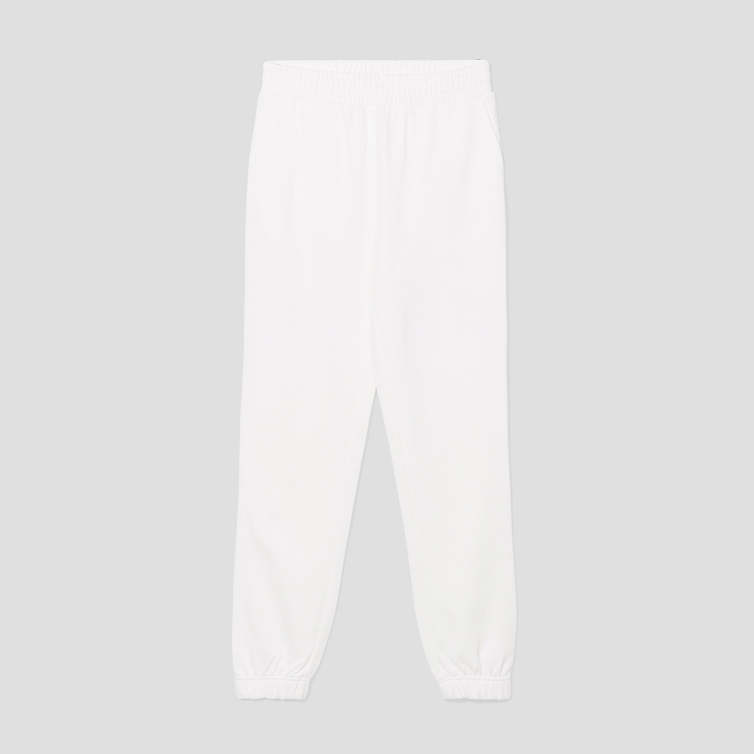 Pantalon jogging slim taille élastiquée blanc femme | La Halle