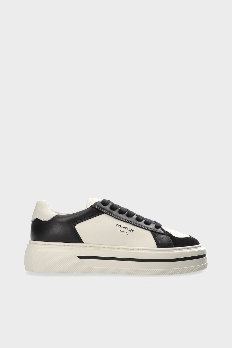 CPH181 leather mix black/cream beige