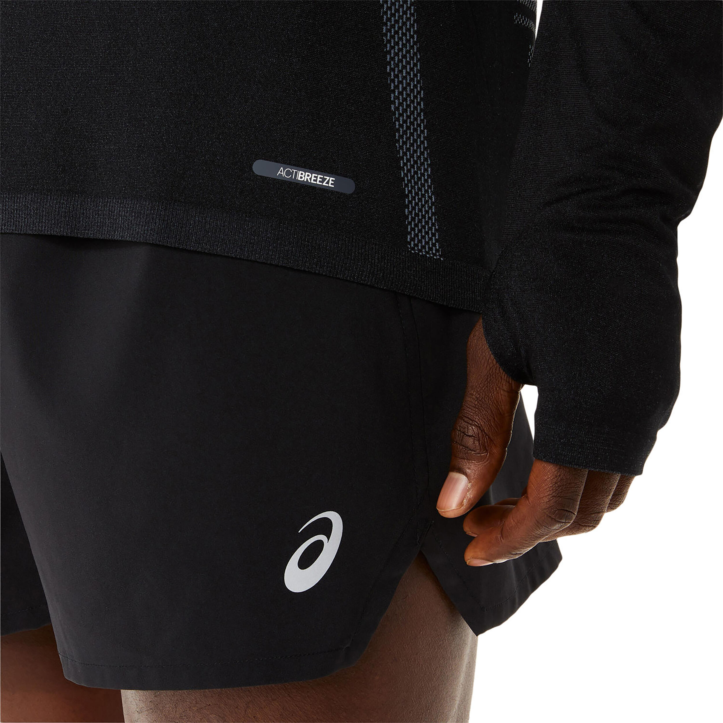 Seamless Lauftop Herren - Schwarz, Grau