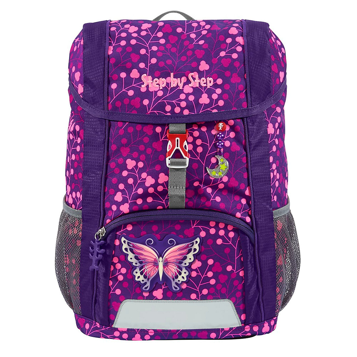 Kinderrucksack KID SHINE Butterfly Night Ina, inkl. Sitzkissen & MAGIC MAGS
