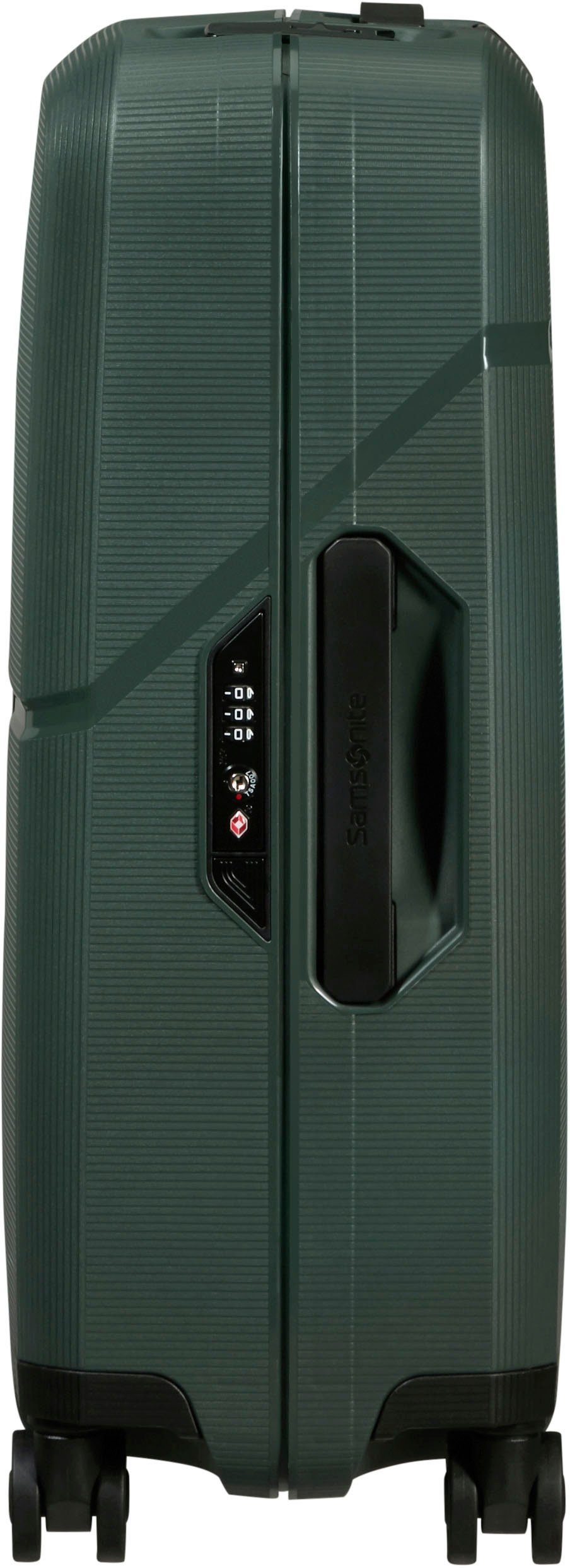 Samsonite Hartschalen-Trolley Magnum Eco forest green, 55 cm, 4 Rollen, aus recyceltem Material; Made in Europe