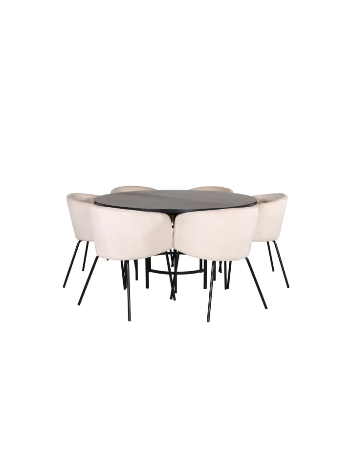 ebuy24 Essgruppe Copenhagen 1 Beige 140 x 140 cm günstig kaufen onesize