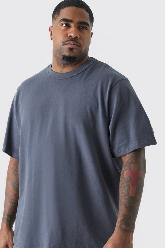 Plus kariertes T-Shirt
