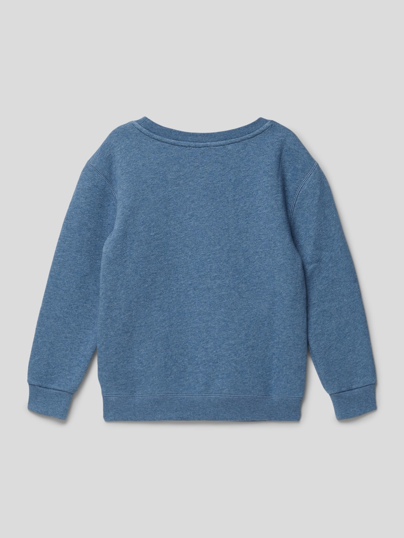 Sweatshirt in melierter Optik in rauchblau