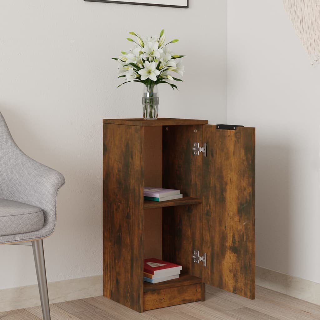vidaXL Anrichte Sideboard Räuchereiche 30x30x70 cm Holzwerkstoff