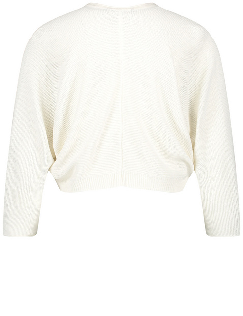 Bolero-Strickjacke mit 3/4 Arm