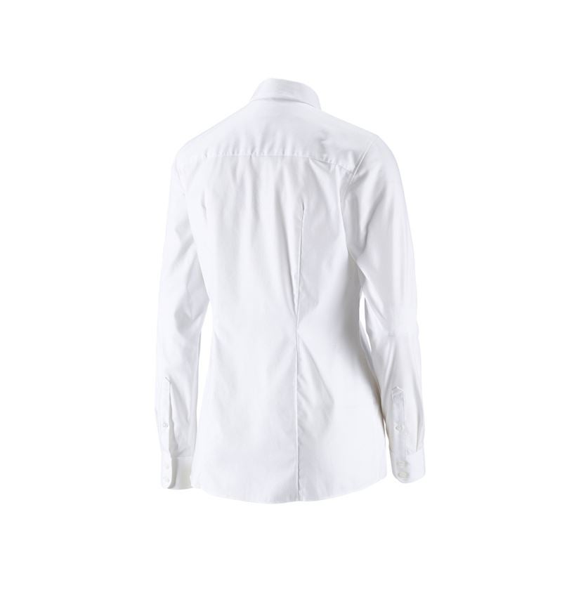 e.s. Business Bluse cotton stretch, Damen reg. fit