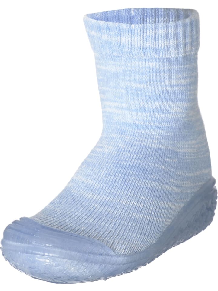 Playshoes Hausschuh gestrickt in Bleu günstig kaufen