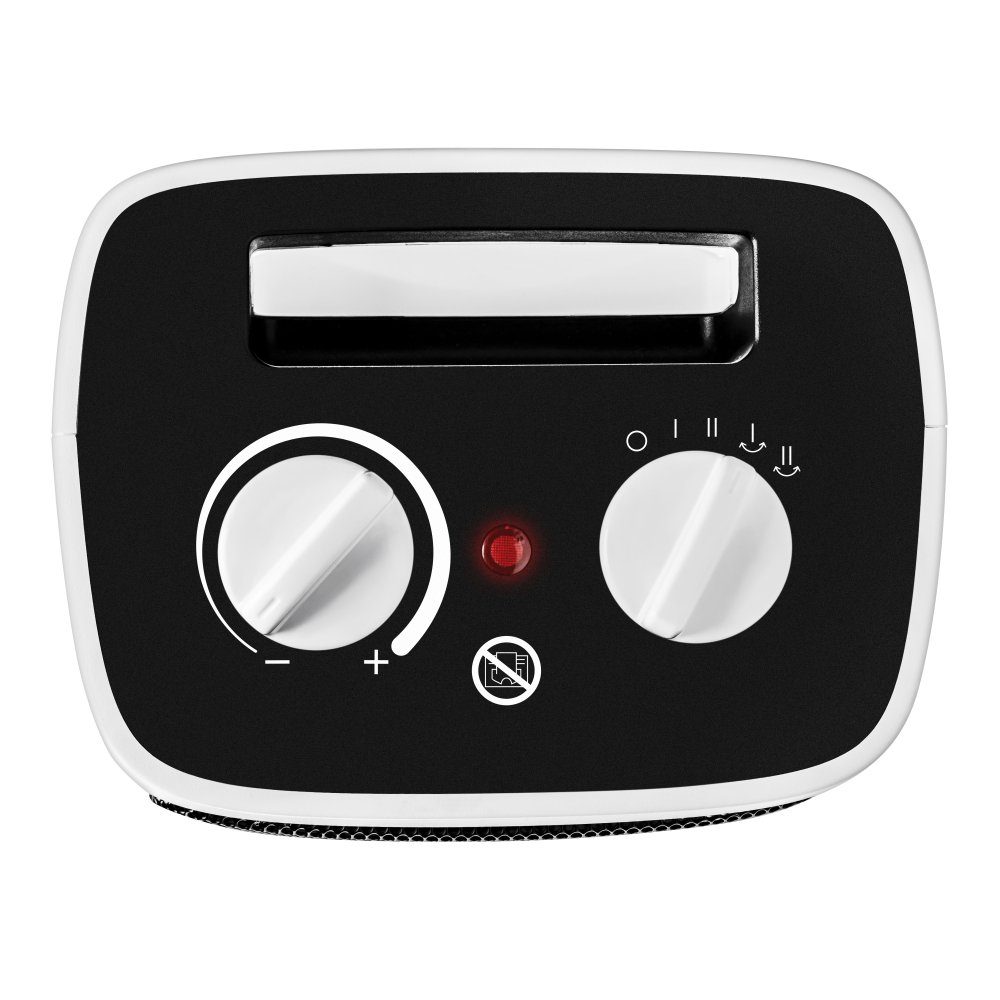 TROTEC Keramikheizlüfter TFC 17 E, 2000 W, Schnelle und angenehme Wärme 2 Heizstufen