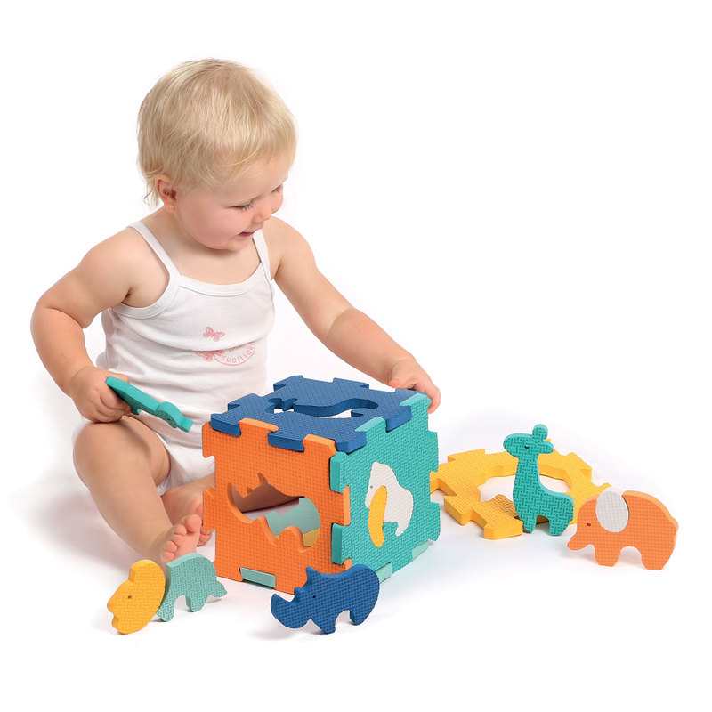 Puzzle mousse baby dalles animaux LUDI