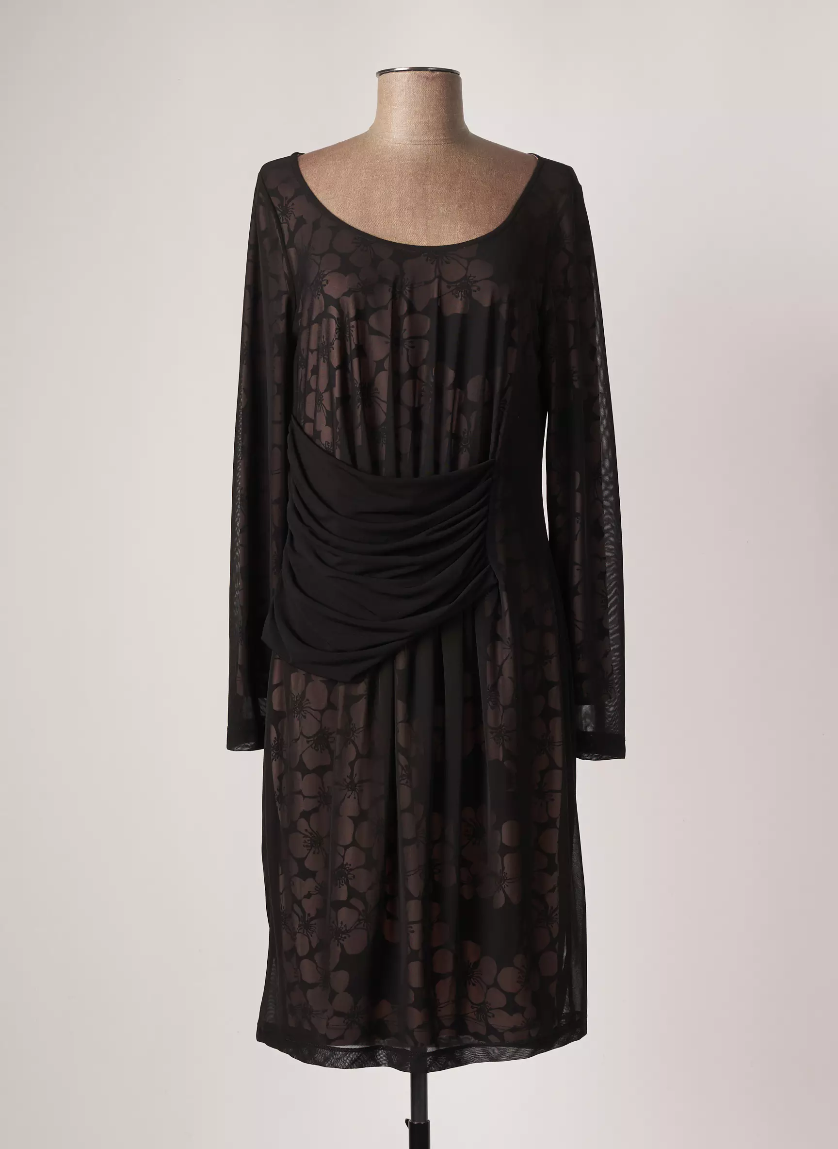 Eroke Robes Mi Longues Femme couleur noir
