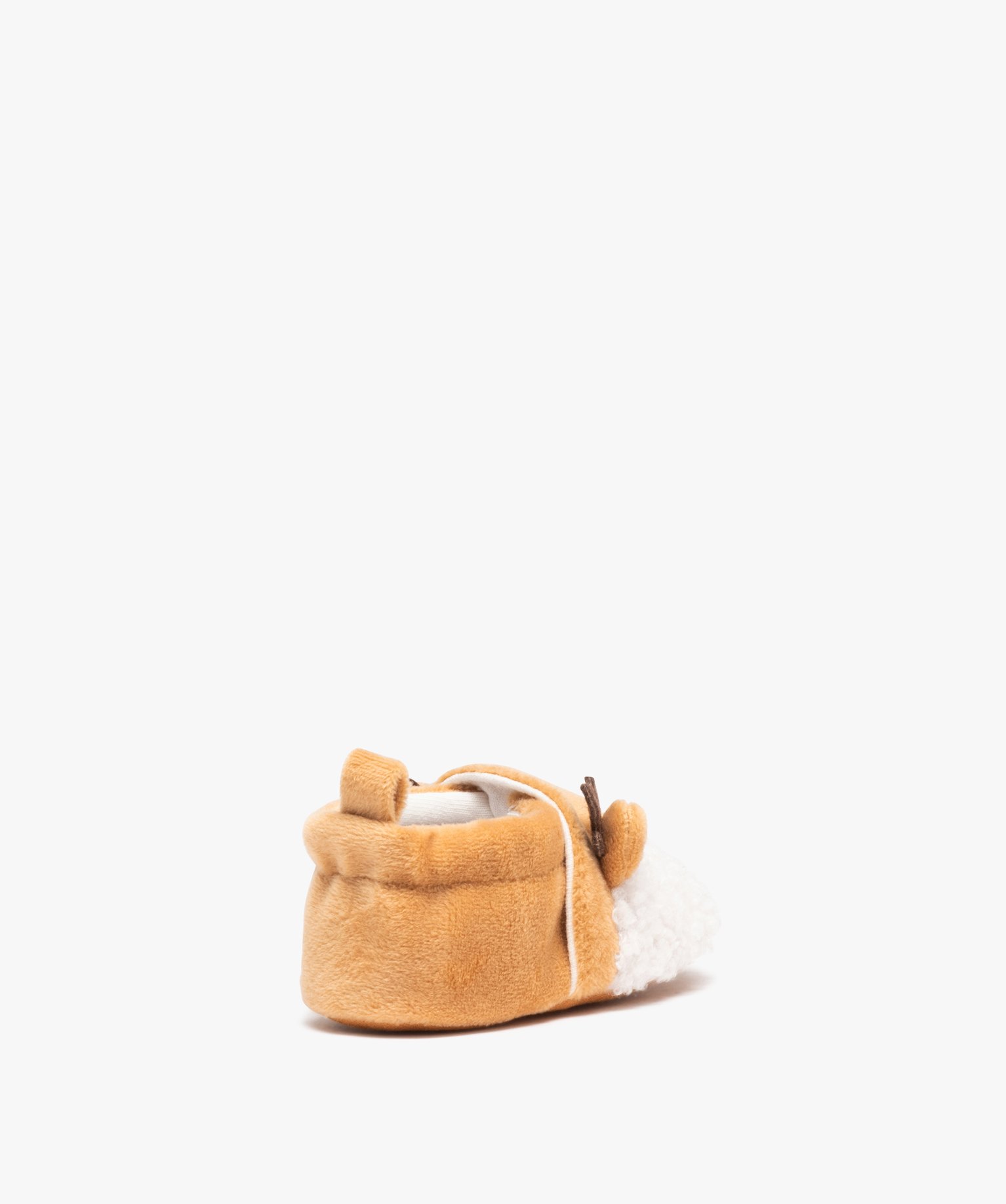 Chaussons de naissance bébé Garçon en forme d'animal beige | GEMO