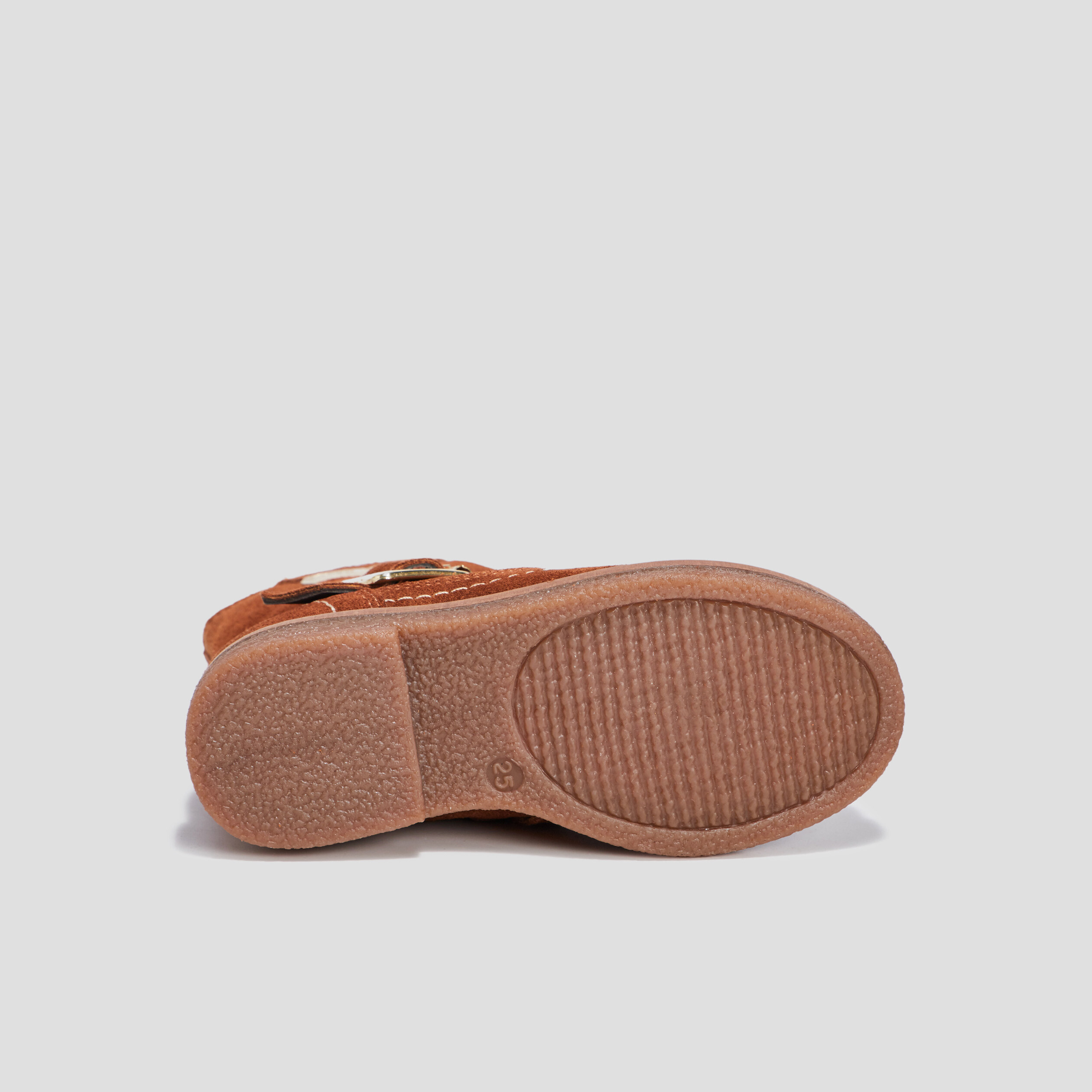 Bottes en cuir empiècement coeur camel fille | La Halle