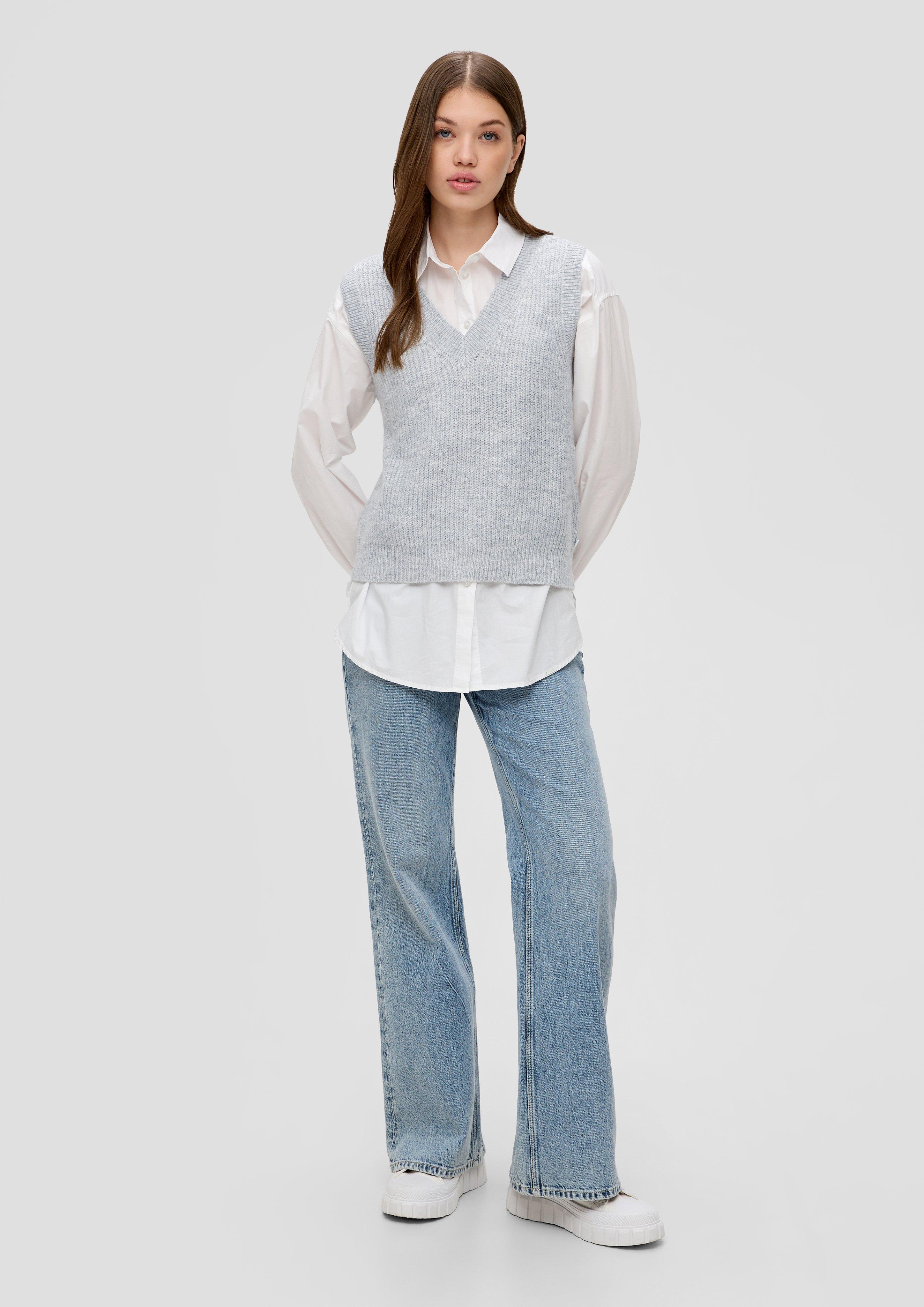 Strickpullunder mit V-Neck  2144093-9400