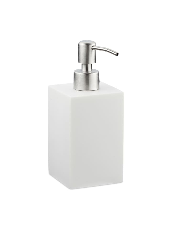 relaxdays Seifenspender Bad in Weiß - 300 ml günstig kaufen onesize