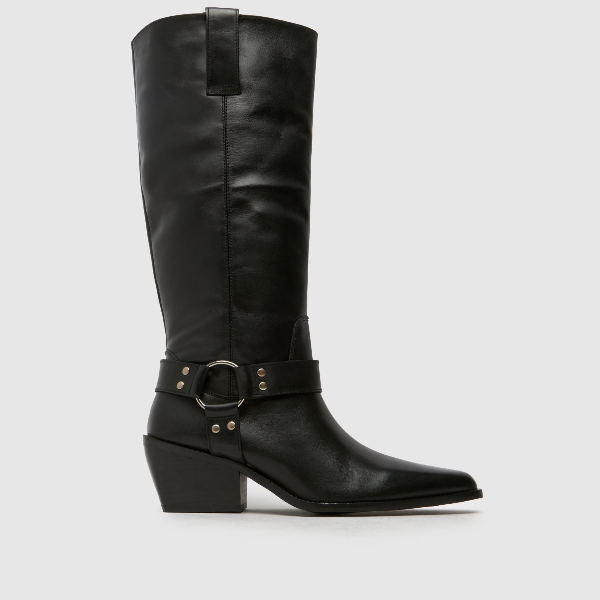 Schuh Dilara westernstövlar i läder i svart