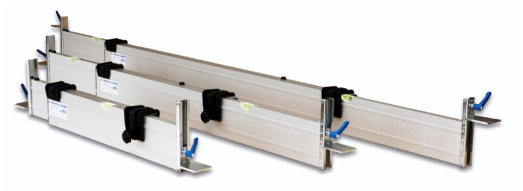 Rabo 60-1045VRCSB Verstellbare Nivellierbohle Aluminium Set B für den Außenbereich, 3-teilig